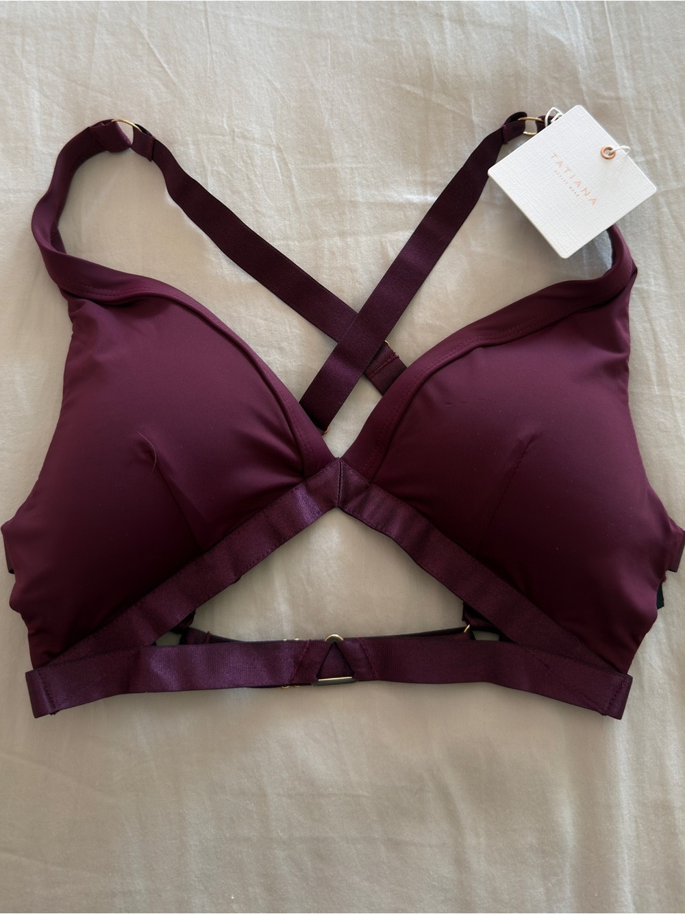Tatiana Active Tokio Bra - Matte Wine Size XS+B - Brand New